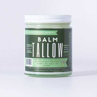 Eucalyptus Spearmint Tallow Balm - All Natural Grass Fed Beef Tallow Moisturizer