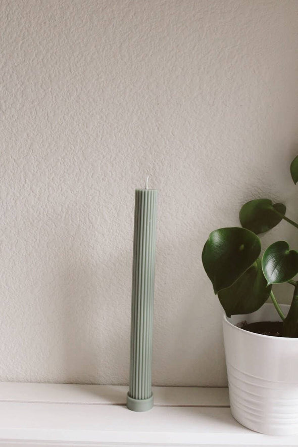 Fluted Pillar Candle