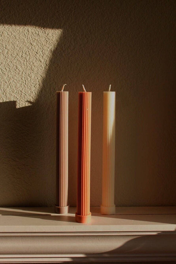 Fluted Pillar Candle