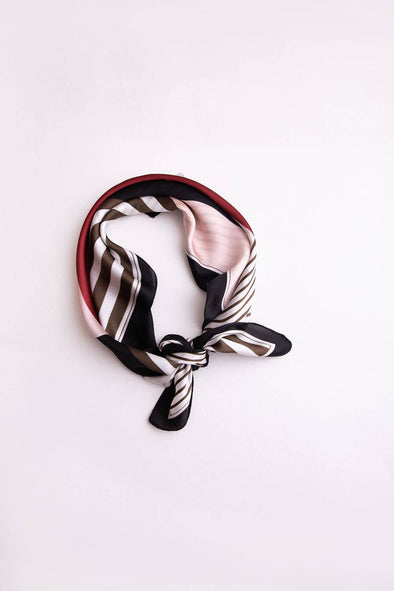 Colorblock Satin Bandana