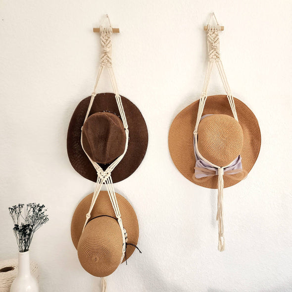 Macrame Hat Hanger