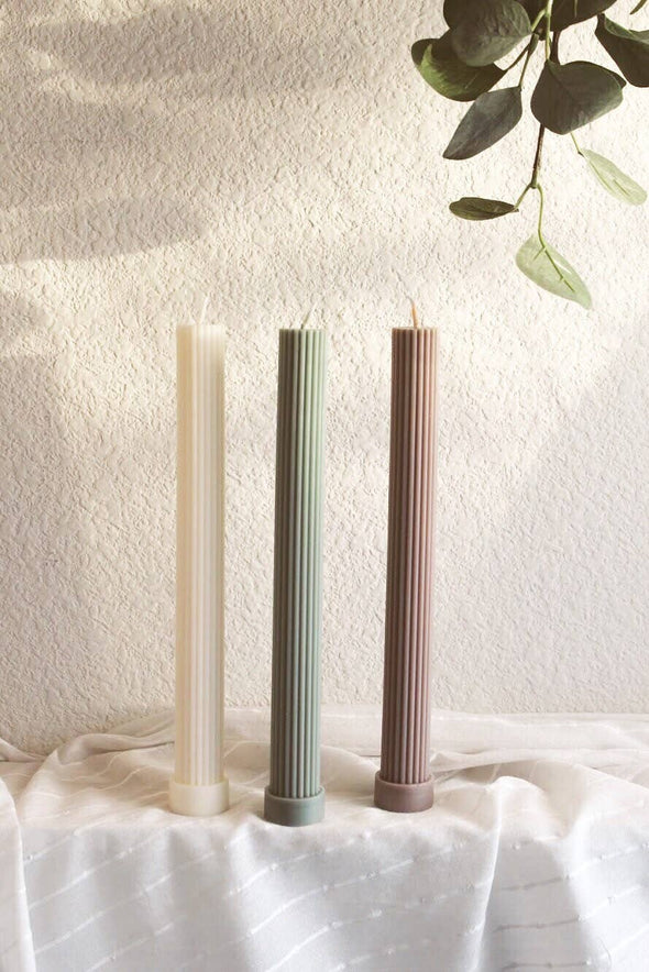 Fluted Pillar Candle