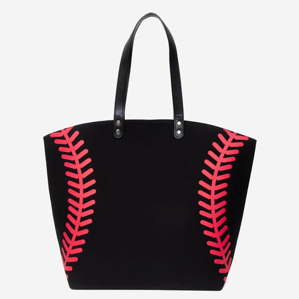 Baseball Stitch Large Tote Bag