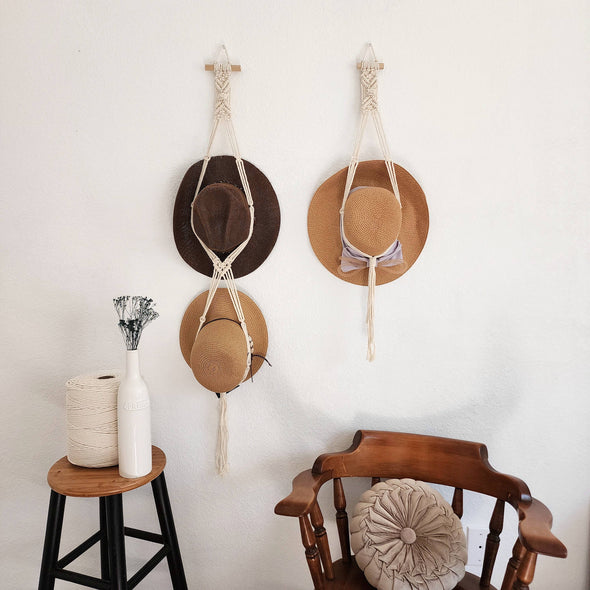 Macrame Hat Hanger