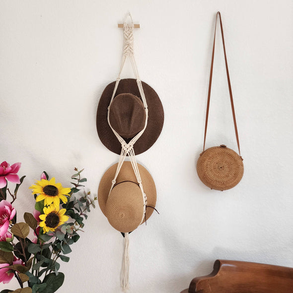 Macrame Hat Hanger