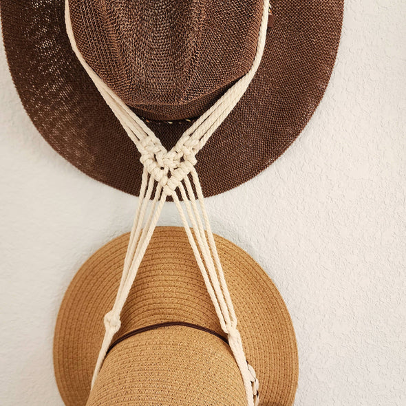 Macrame Hat Hanger