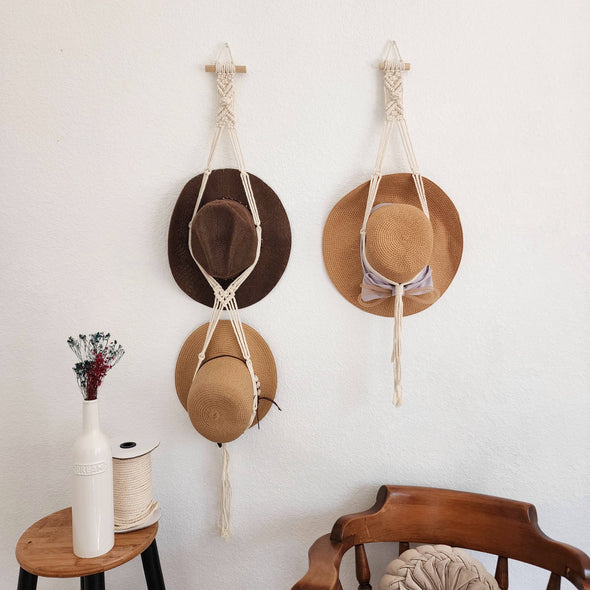 Macrame Hat Hanger