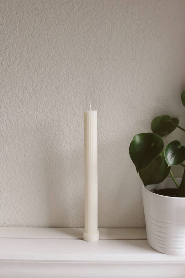 Fluted Pillar Candle