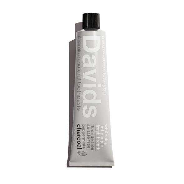 Davids premium toothpaste  /  charcoal+peppermint