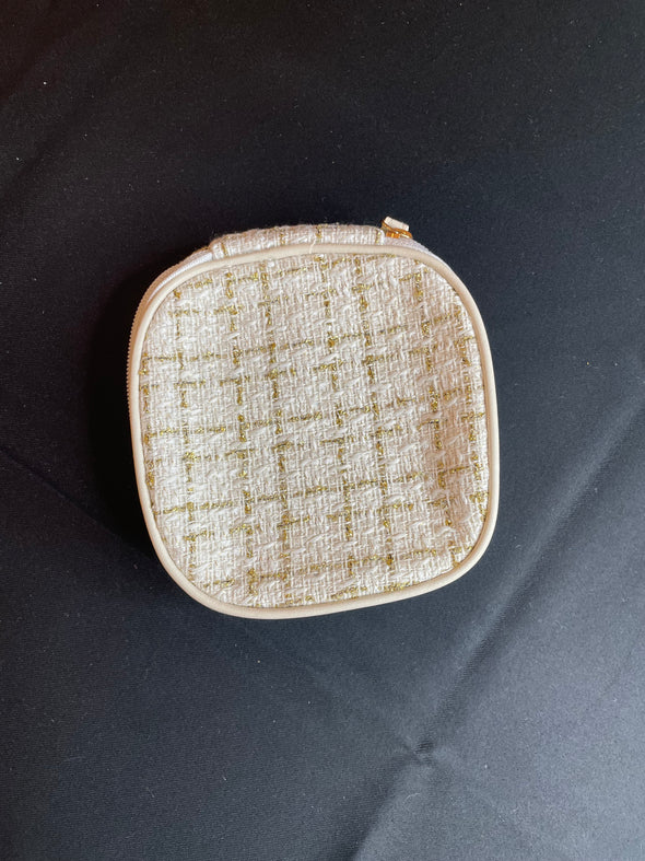 Plaid Tweed Travel Case