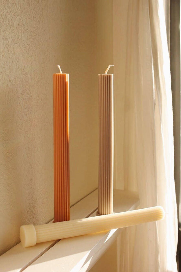 Fluted Pillar Candle