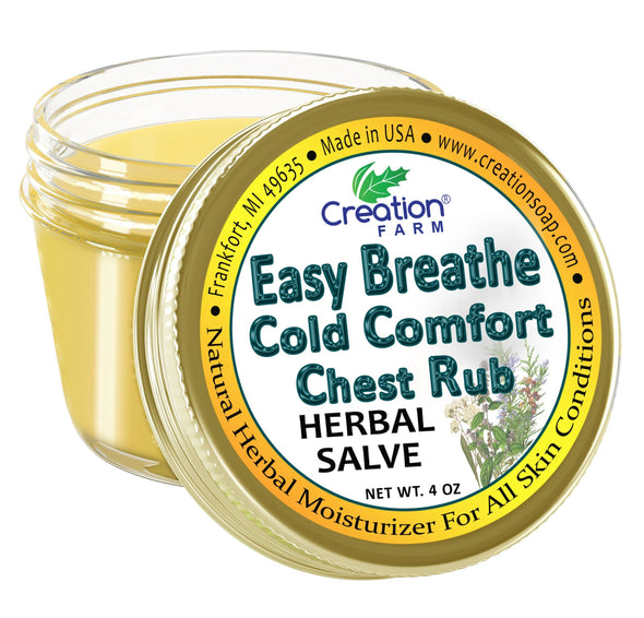 Easy Breathe Cold Comfort Chest Rub - Herbal Balm from Creation Farm