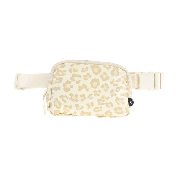 Leopard Patterned C.C Belt Bag