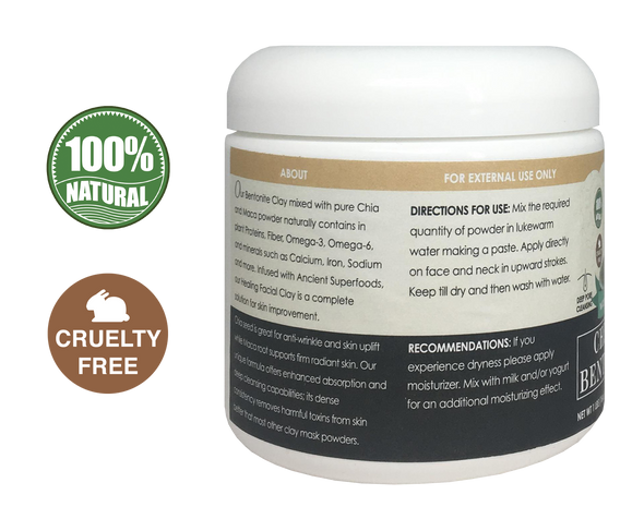 Chia and Maca Bentonite Clay