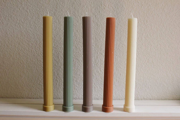 Fluted Pillar Candle