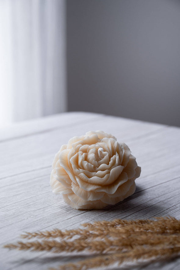 Peony Flower Candle