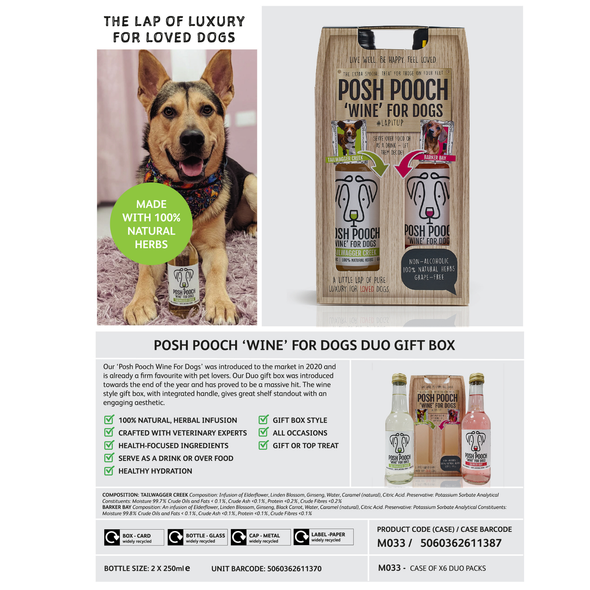 Posh Pooch Dog Wine Duo Pack (Non-Alcoholic)