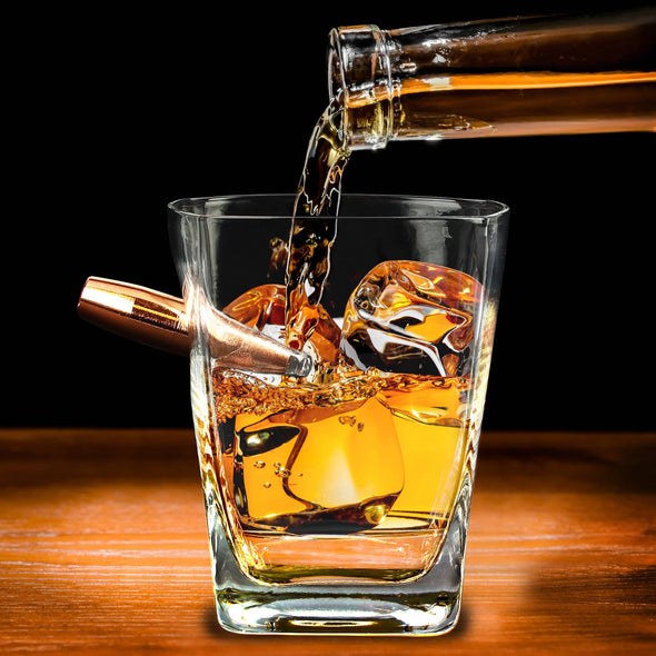 Whiskey Glass w/ Bullet