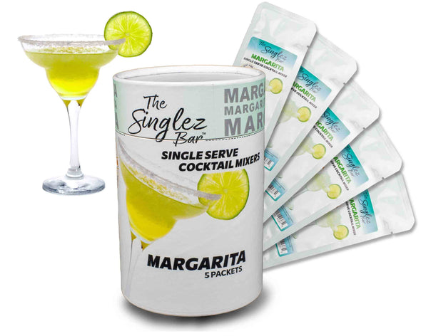 Singlez Bar Margarita- 5-Pack Single Serve Mixers
