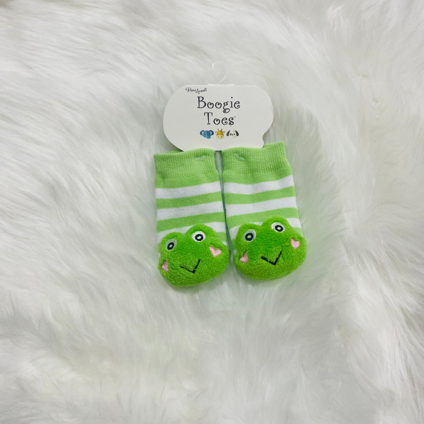 Boogie Toes Green Dinosaur Rattle Socks